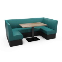 PLAIN - U SHAPED CORNER BOOTH SET