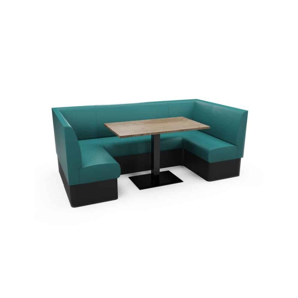 PLAIN - U SHAPED CORNER BOOTH SET