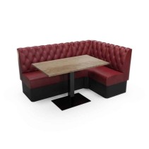 CHESTERFIELD BUTTONED BACK - L SHAPED CORNER BOOTH SET