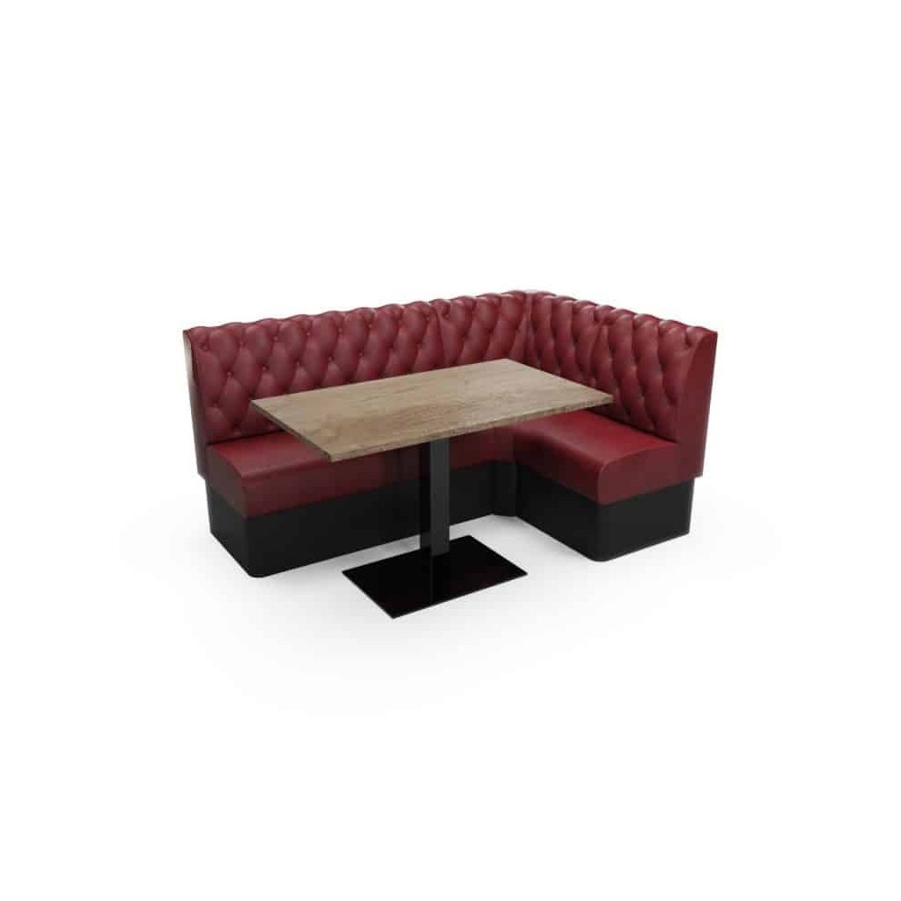 CHESTERFIELD BUTTONED BACK - L SHAPED CORNER BOOTH SET