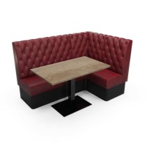 CHESTERFIELD BUTTONED HIGH BACK - L SHAPED CORNER SET