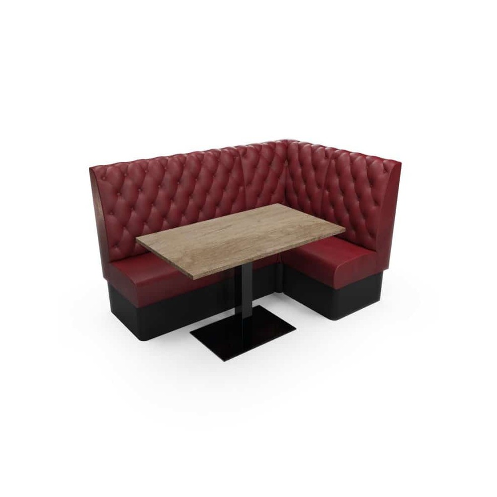 CHESTERFIELD BUTTONED HIGH BACK - L SHAPED CORNER SET