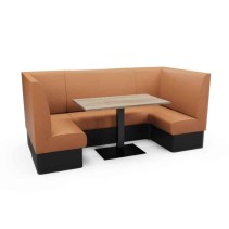 PLAIN HIGH BACK - U SHAPED CORNER BOOTH SET
