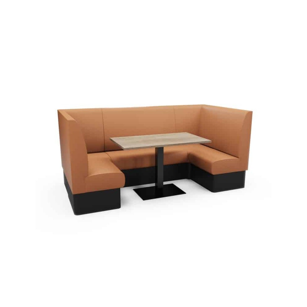 PLAIN HIGH BACK - U SHAPED CORNER BOOTH SET