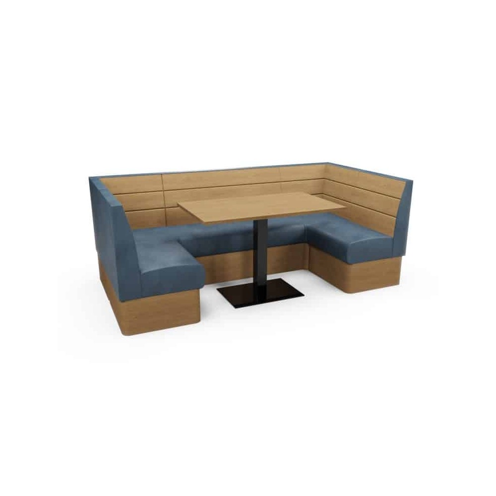 PLANK - U SHAPED CORNER BOOTH SET
