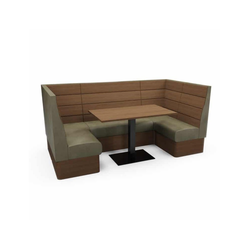 PLANK HIGH BACK - U SHAPED CORNER SET