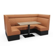 QUILTED with HEADROLL HIGH BACK - U SHAPED CORNER SET