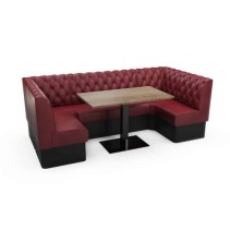 CHESTERFIELD BUTTONED BACK - U SHAPED CORNER BOOTH SET