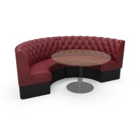 CHESTERFIED DIAMOND STANDARD BACK ROUND BOOTH SEATING