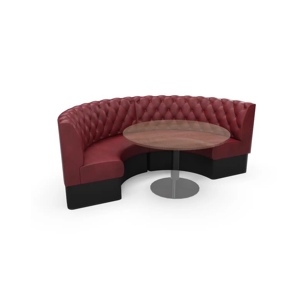 CHESTERFIED DIAMOND STANDARD BACK ROUND BOOTH SEATING