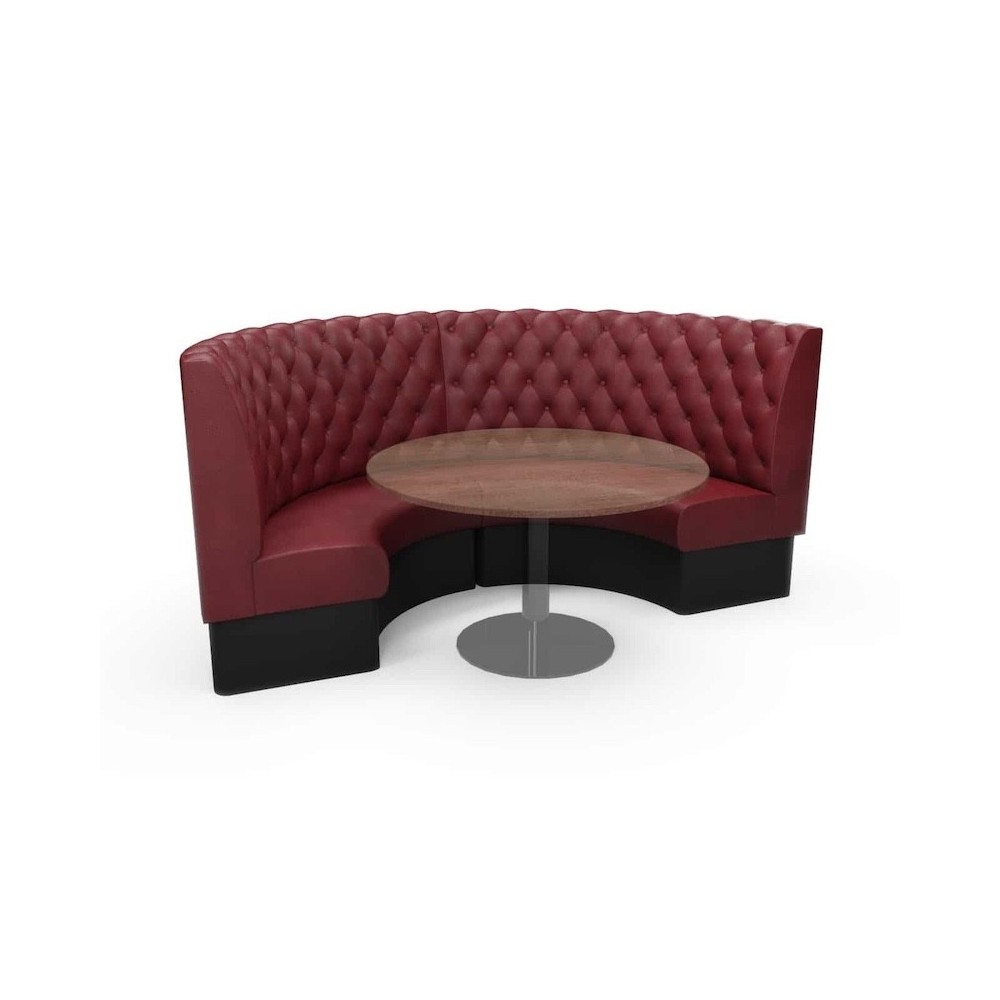 CHESTERFIELD DIAMOND HIGH BACK ROUND BOOTH SEATING