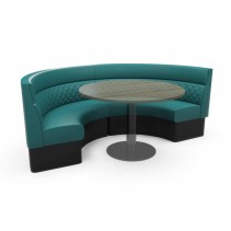 QUILTED with HEADROLL ROUND BOOTH SEATING