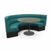 QUILTED with HEADROLL ROUND BOOTH SEATING