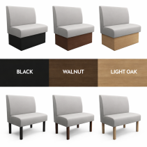 QUILTED with HEADROLL ROUND BOOTH SEATING