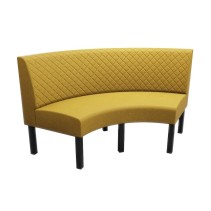 QUILTED ROUND BOOTH SEATING