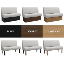 QUILTED ROUND BOOTH SEATING