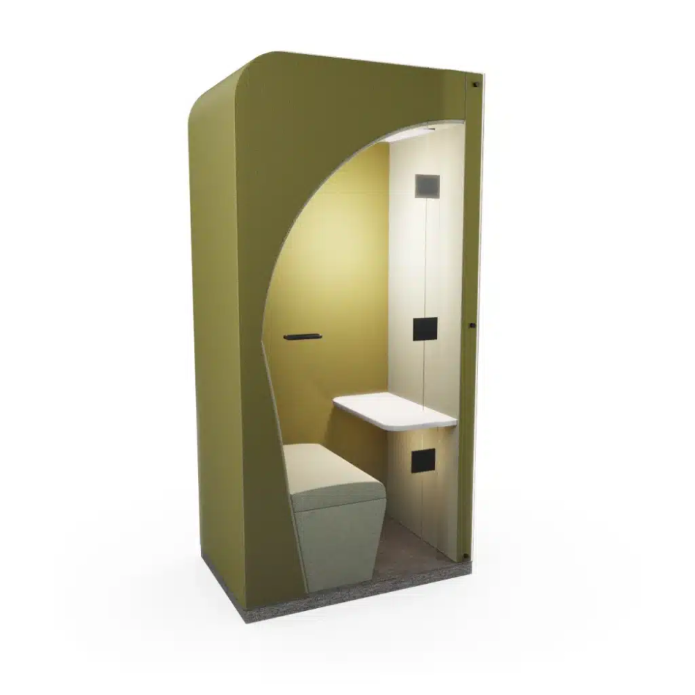 NOOK ACOUSTIC SINGLE MEETING POD - GLASS ENCLOSED