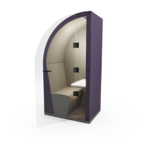 LOOP ACOUSTIC SINGLE MEETING POD - GLASS ENCLOSED