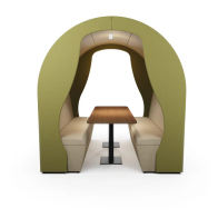 LOOP ACOUSTIC MEETING POD - 2000mm SET with PRIVACY PANELS