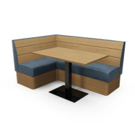 PLANK - L SHAPED CORNER BOOTH SET