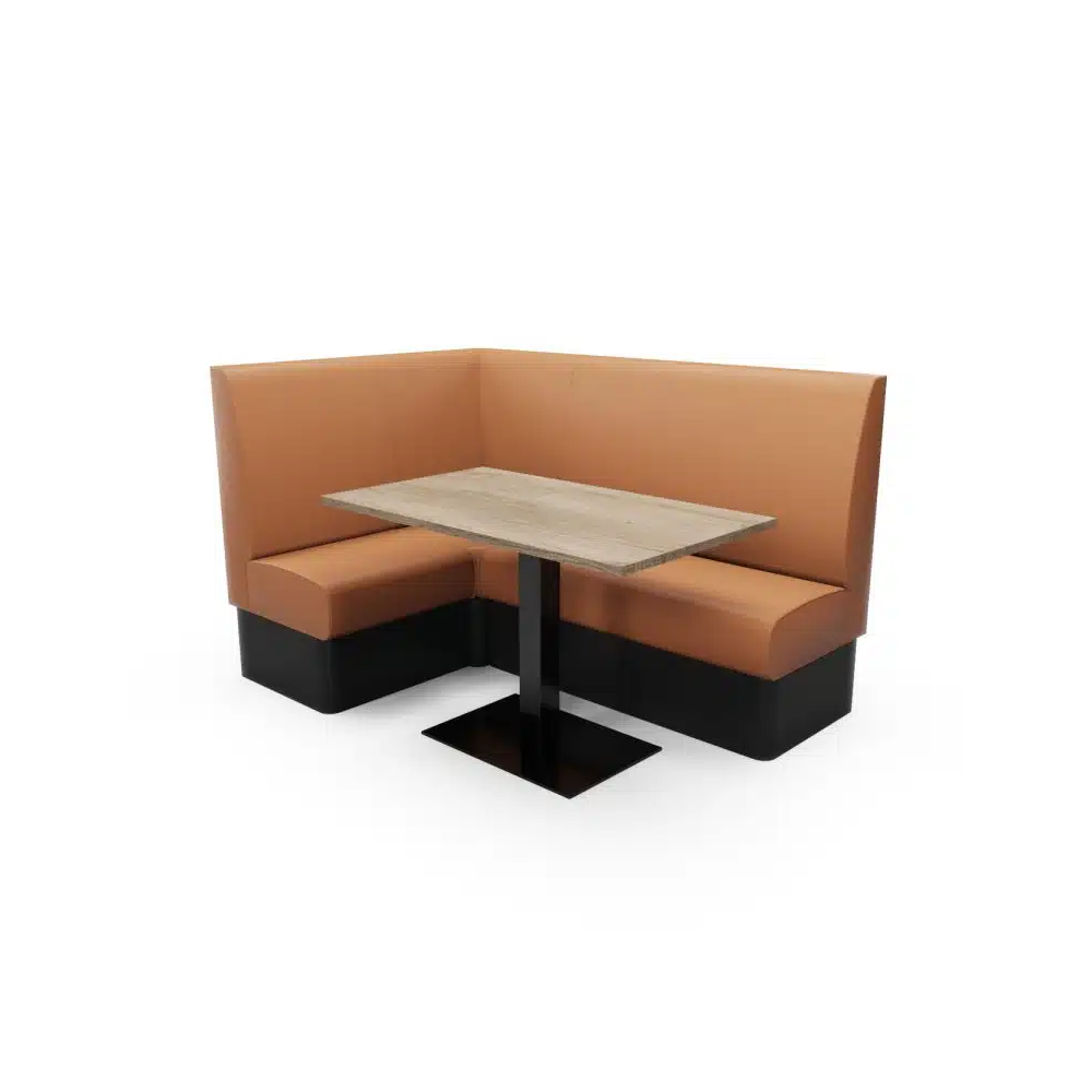 PLAIN HIGH BACK - L SHAPED CORNER BOOTH SET