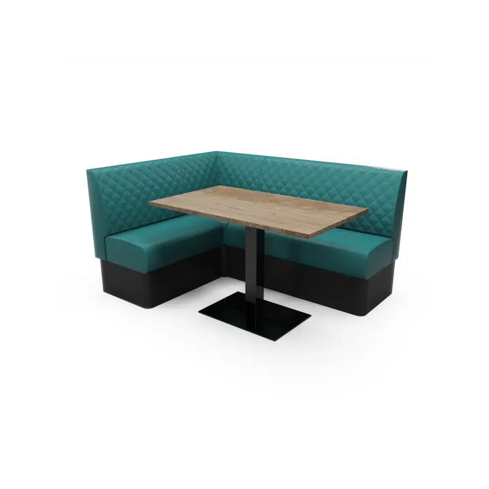 QUILTED - L SHAPED CORNER BOOTH SET