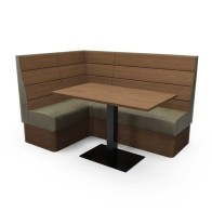 PLANK HIGH BACK - L SHAPED CORNER SET