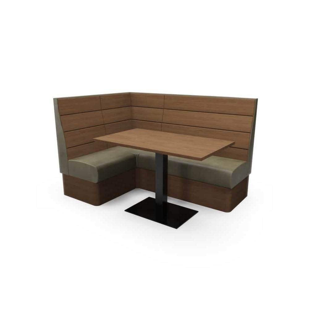 PLANK HIGH BACK - L SHAPED CORNER SET