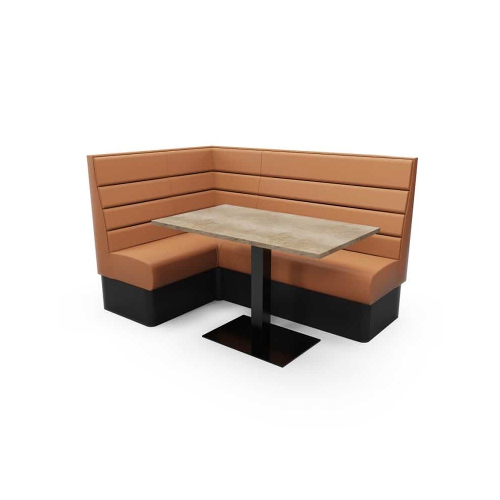 TEXAS FLUTED HIGH BACK - L SHAPED CORNER SET