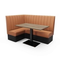 DEEP FLUTED HIGH BACK - L SHAPED CORNER SET