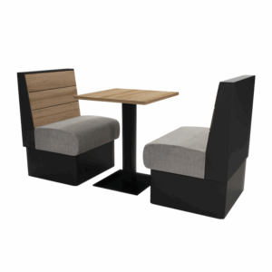 Plank Bench Seating-2 Seater + Table