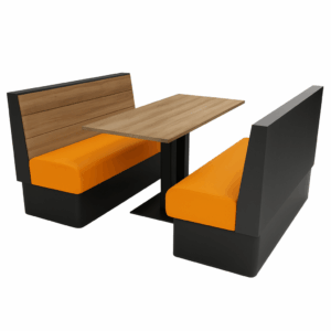 Plank Bench Seating-6 Seater + Table